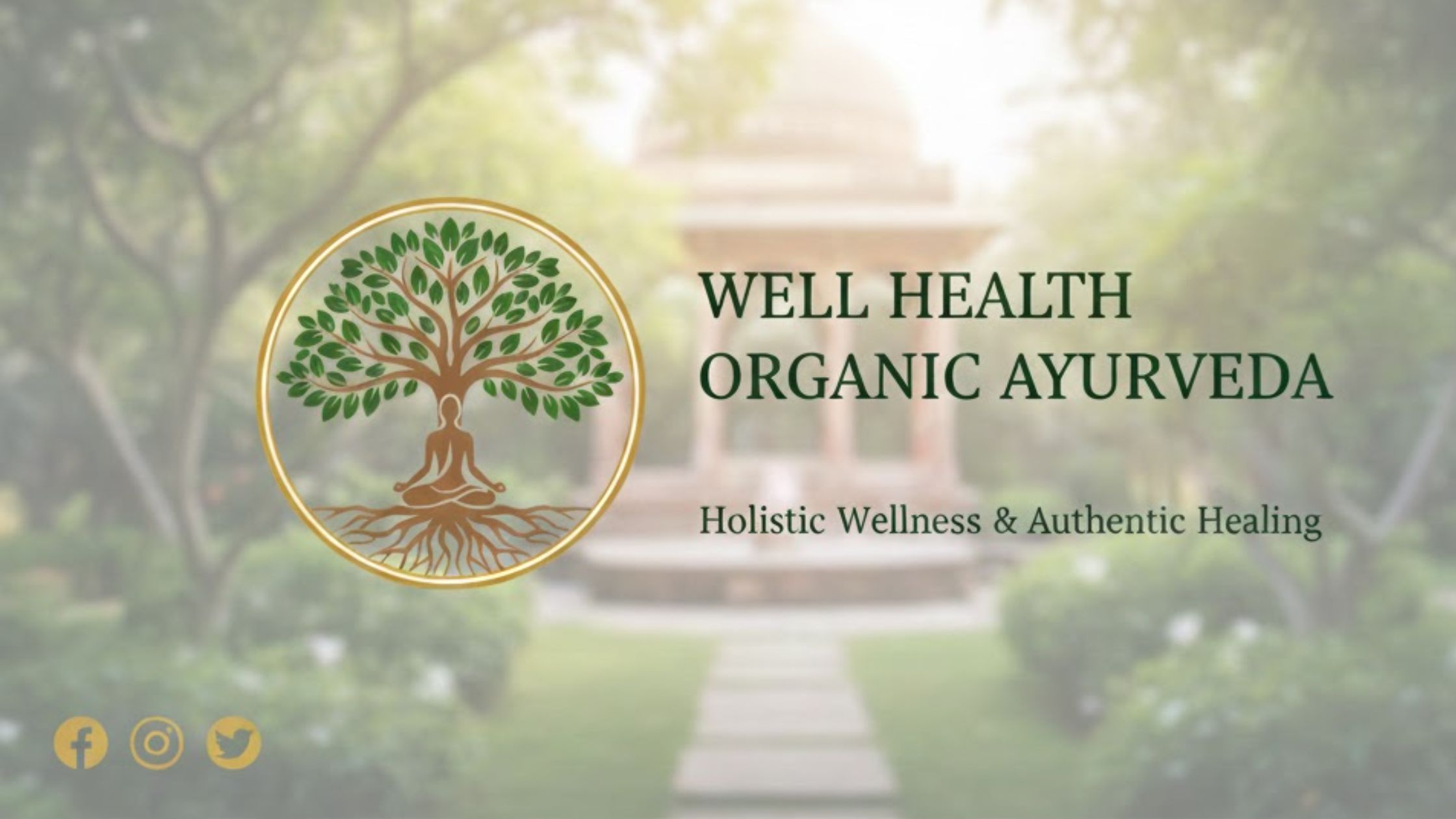 Well Health Organic Ayurveda facebook Banner